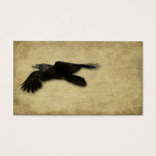 Cartes De Visite Corneille noire solitaire artistique