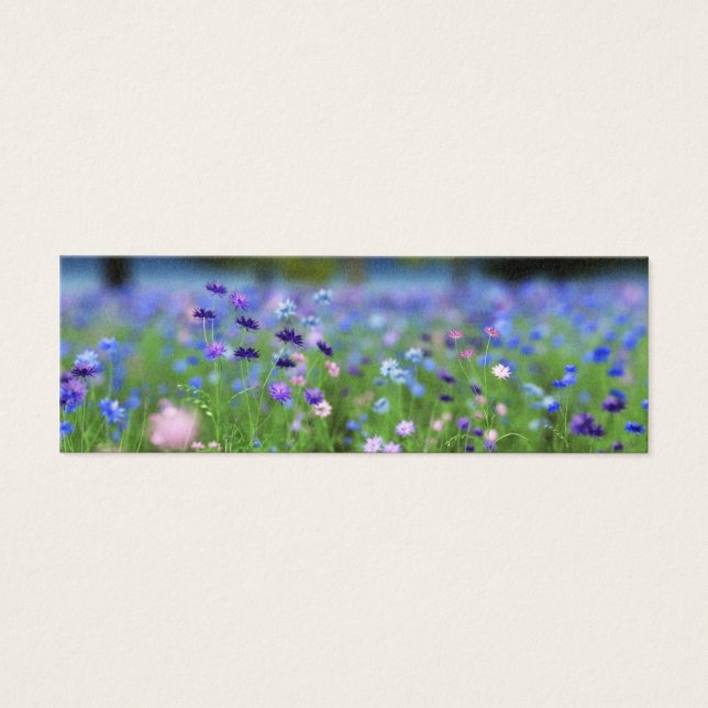 Cartes De Visite Cornflower Blue Signets (Devant)