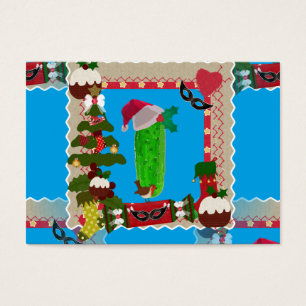 Cartes De Visite cornichon de Noël