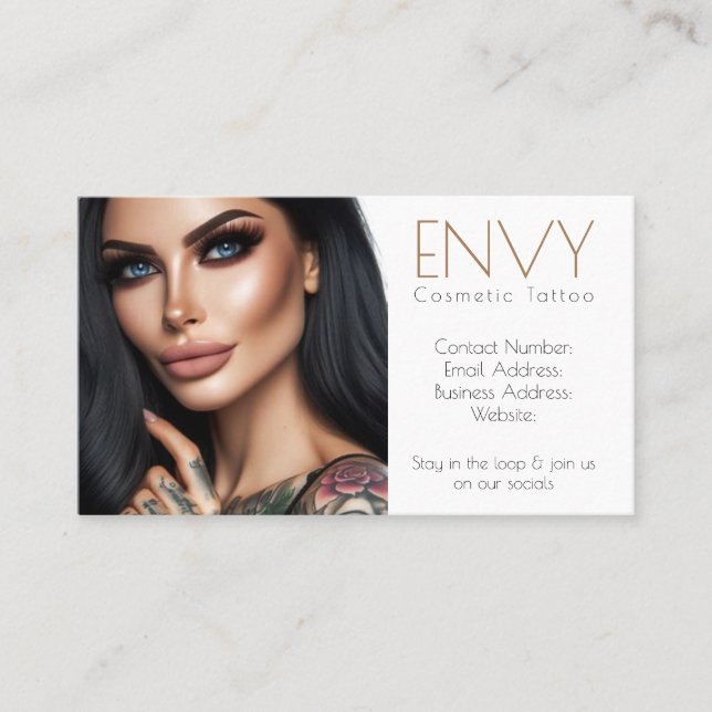 CARTES DE VISITE COSMÉTIQUES MODERNES (Devant)