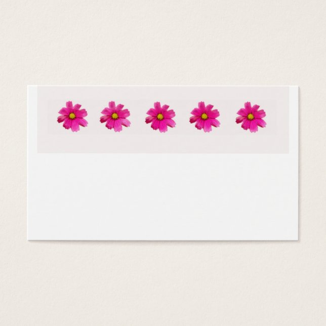 Cartes De Visite Cosmo rose (Devant)
