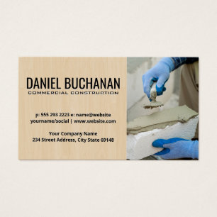 Cartes De Visite Couche de brique   Construction de bâtiments