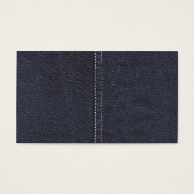 Cartes De Visite Couche Denim foncée (Devant)