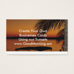 Cartes De Visite Coucher du soleil de la Floride par Patty