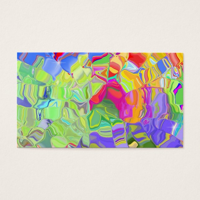Cartes De Visite Couleur Abstraite (Devant)