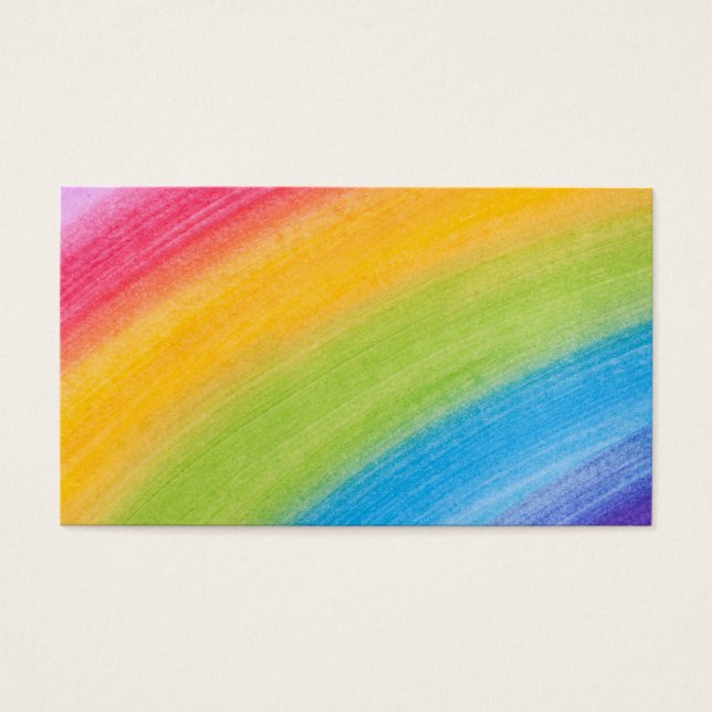 Cartes De Visite Couleur d'eau Rainbow (Devant)