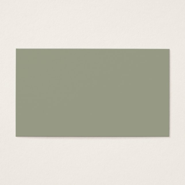 Cartes De Visite Couleur verte neutre moisie froide (Devant)