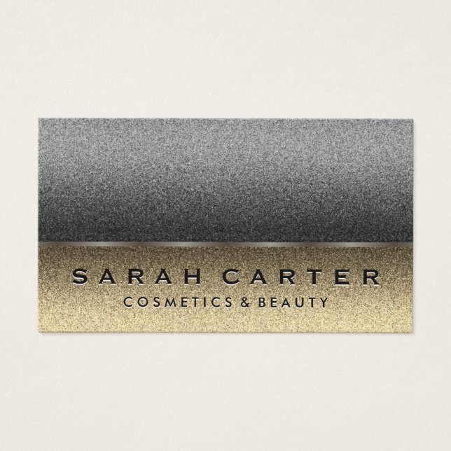 Cartes De Visite Couleurs bicolores sépia chic (Devant)