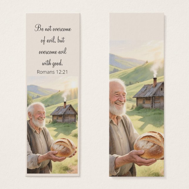 Cartes De Visite Countryside landscape bookmark motivating Bible (Devant & derrière)