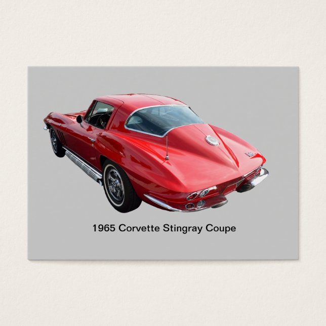 Cartes De Visite Coupe Corvette classique (Devant)