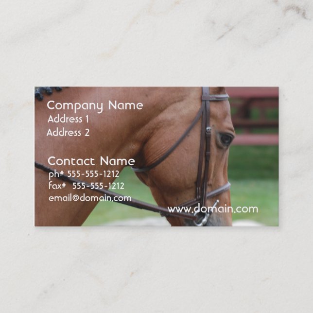 Cartes de visite coupés de poney (Devant)