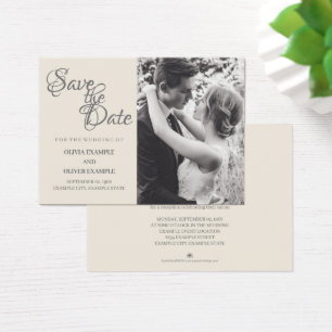 Cartes De Visite Couple mariage en monochrome