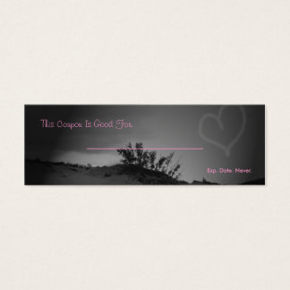 Cartes De Visite Coupon d'amour