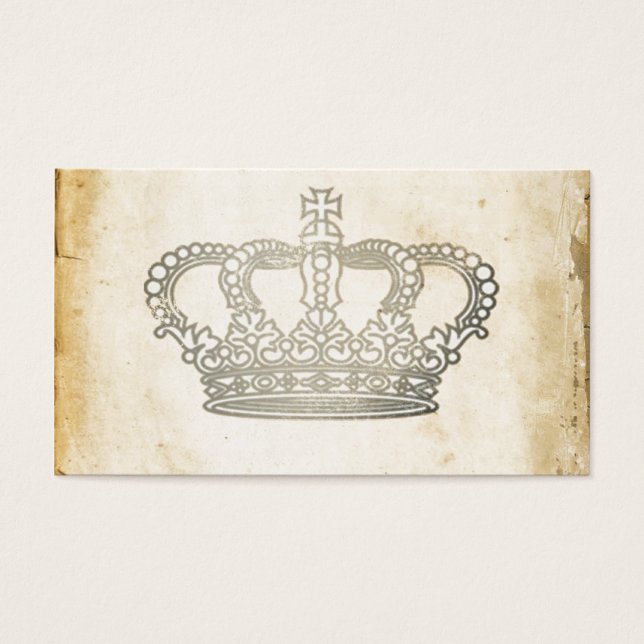 Cartes De Visite Couronne vintage (Devant)