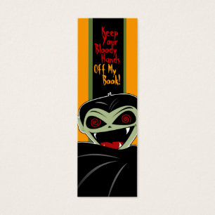 Cartes De Visite Coutume sanglante de Halloween de vampire de