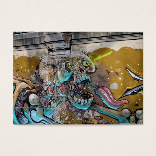 Cartes De Visite Crâne effrayé (Devant)