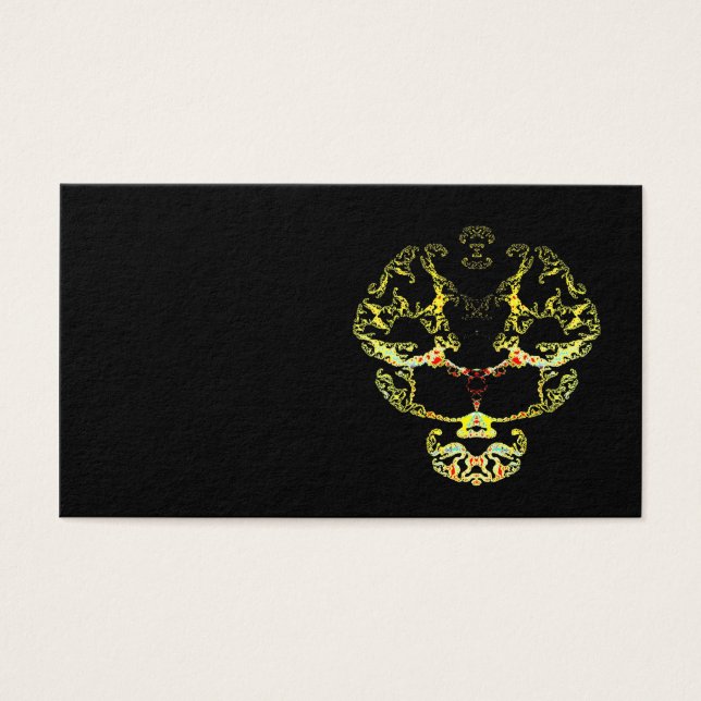 Cartes De Visite Crâne fractal (Devant)