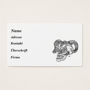 Cartes De Visite Crâne - Teufelschädel