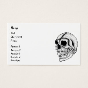 Cartes De Visite Crâne Vampir