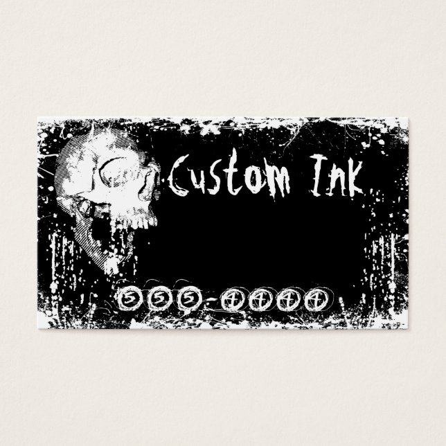 Cartes De Visite Crânes urbains (Devant)