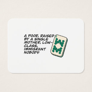Cartes De Visite Crazy Rich Asians Mahjong scène citation Classic