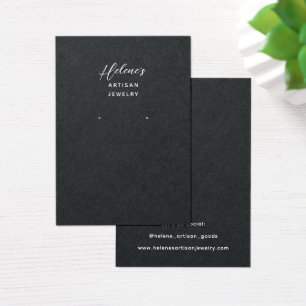 Cartes De Visite Create your own Black Jewelry Earring Display Card
