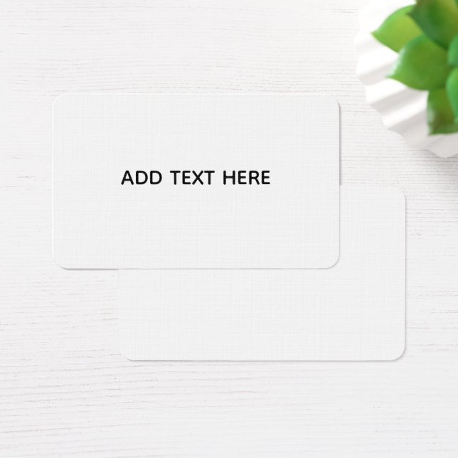Cartes De Visite Créez votre propre blanc  (Bureau)
