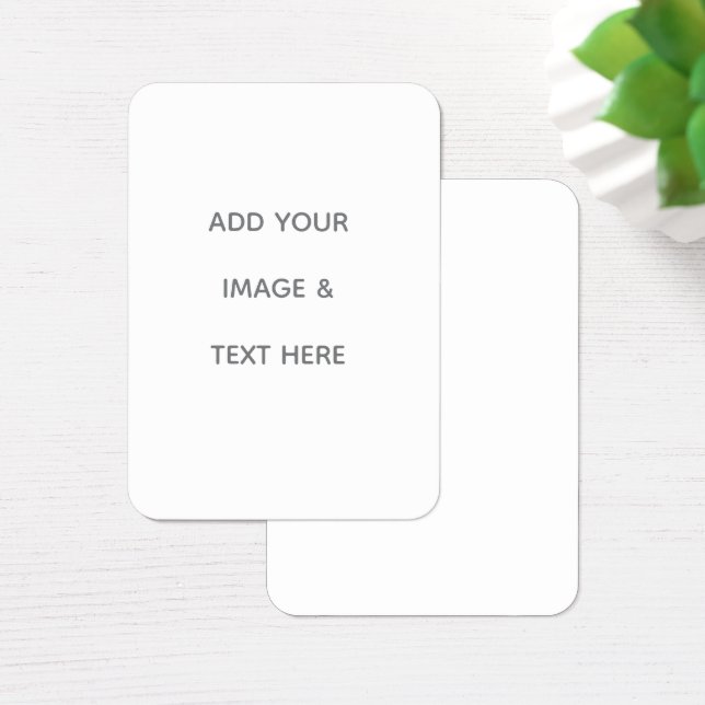 Cartes De Visite Créez votre propre blanc  (Bureau)