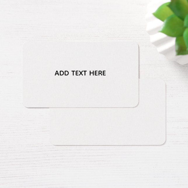 Cartes De Visite Créez votre propre blanc  (Bureau)