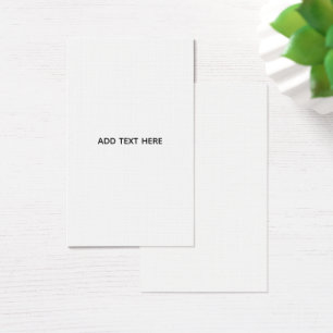 Cartes De Visite Créez votre propre blanc