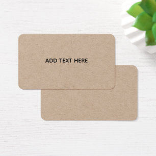 Cartes De Visite Créez votre propre blanc