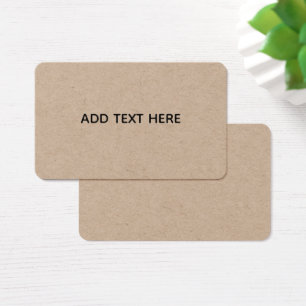 Cartes De Visite Créez votre propre blanc