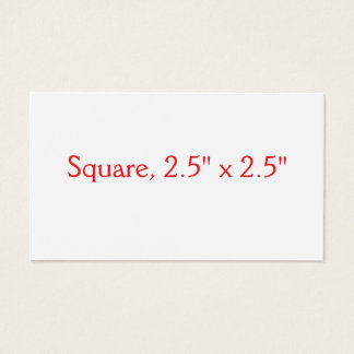 Cartes De Visite Créez Votre Propre Carré, 6,35 cm x 6,35 cm