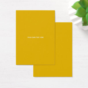 Cartes De Visite Créez votre propre design jaune personnalisé