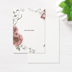 Cartes De Visite Créez votre propre floral