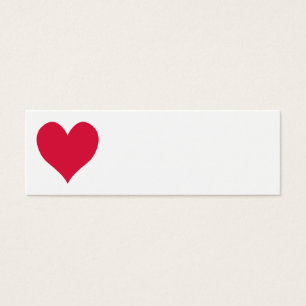 Cartes De Visite Crimson Coeur mignon