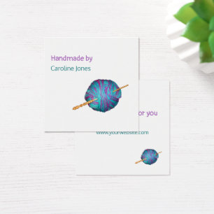 Cartes De Visite Crochet et fil Fabriqué à la main par - votre nom