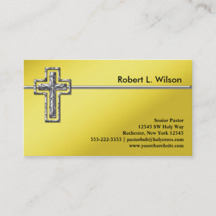 Cartes de visite croix chrétienne