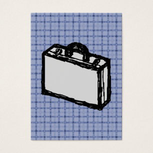 Cartes De Visite Croquis de valise de serviette ou de voyage de