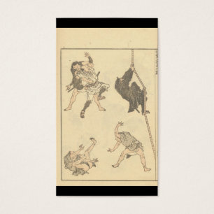 Cartes De Visite Croquis des arts martiaux japonais, Ninja C.