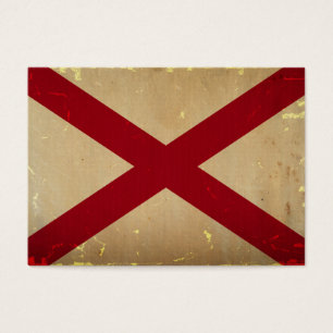 Cartes De Visite CRU de drapeau d'état de l'Alabama
