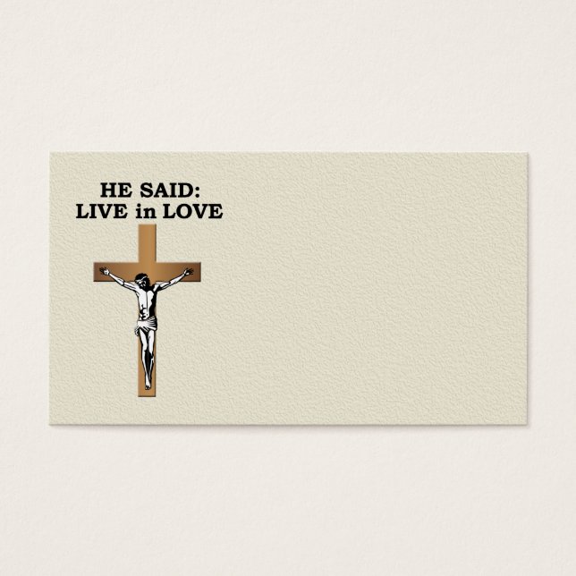 Cartes De Visite Crucifix (Devant)