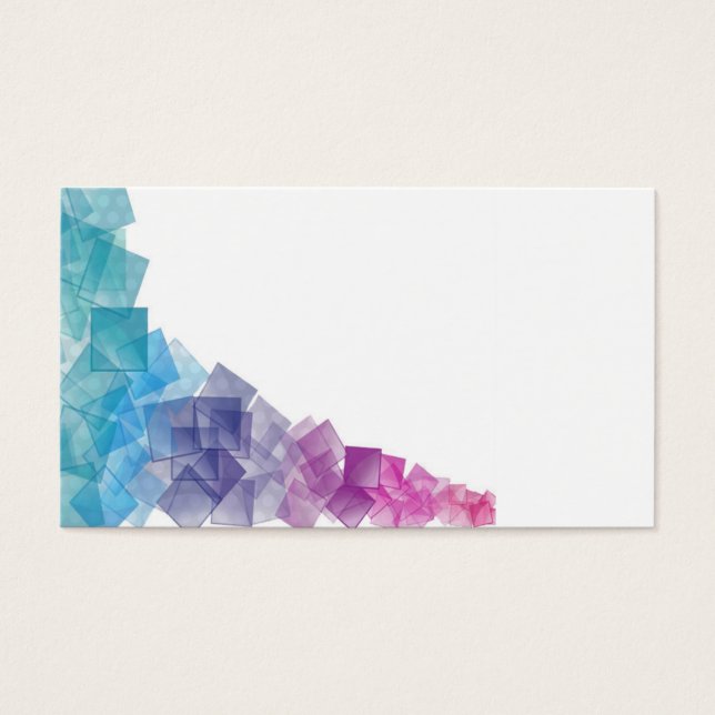 Cartes De Visite Cubisme arc-en-ciel (Devant)