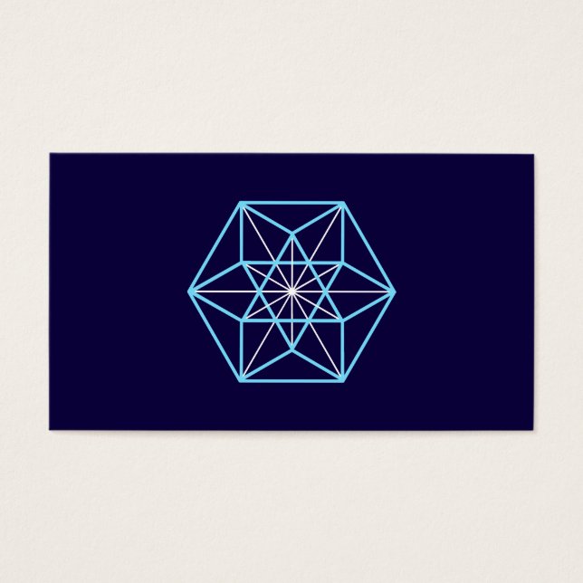 Cartes De Visite Cuboctaèdre, Structure Universe, Géométrie Sacrée (Devant)
