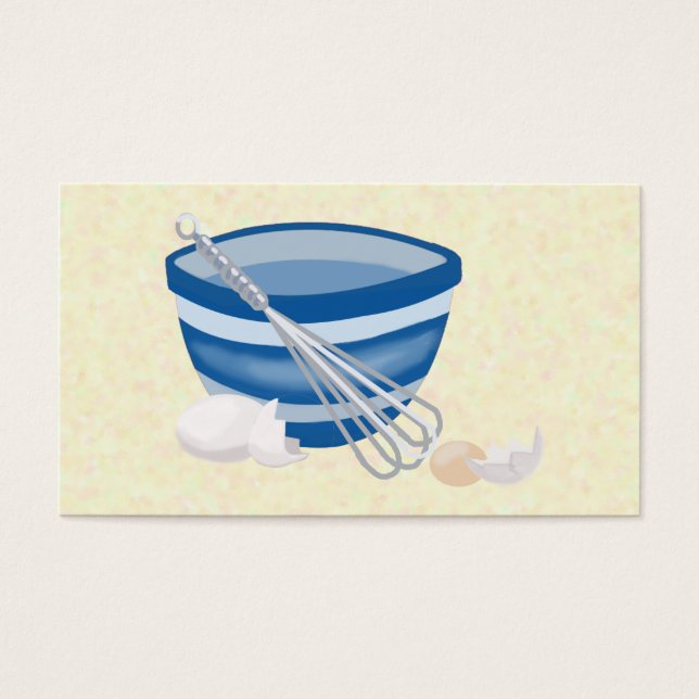 Cartes De Visite Cuisinier au gâteau (Devant)