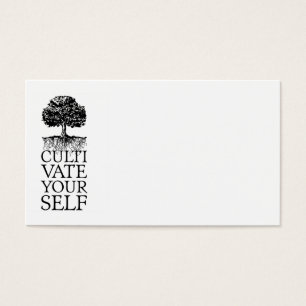 Cartes De Visite Cultiver soi-même un arbre