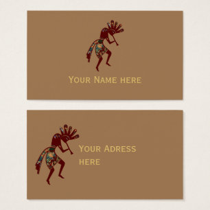 Cartes De Visite Culture amérindienne - Danse Kokopelli 3