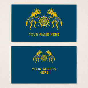 Cartes De Visite Culture amérindienne - Soleil Danser Kokopelli 6