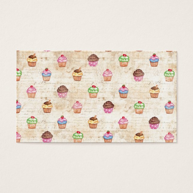 Cartes De Visite Cupcakes (Devant)