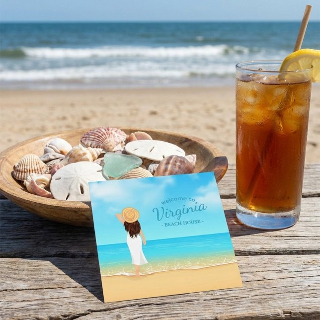 Cartes De Visite Custom Beach House Vacation Rental Gift Certificat (Créateur téléchargé)